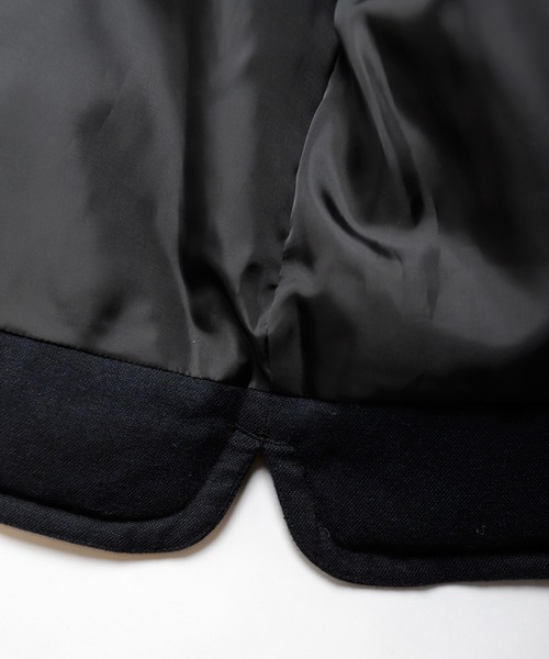 UNION STATION（ユニオンステーション）の「ホームスパンストレッチ中綿ベスト（ダウンベスト・メンズ・グレー/ネイビー・M/LL/L）」の12枚目の写真