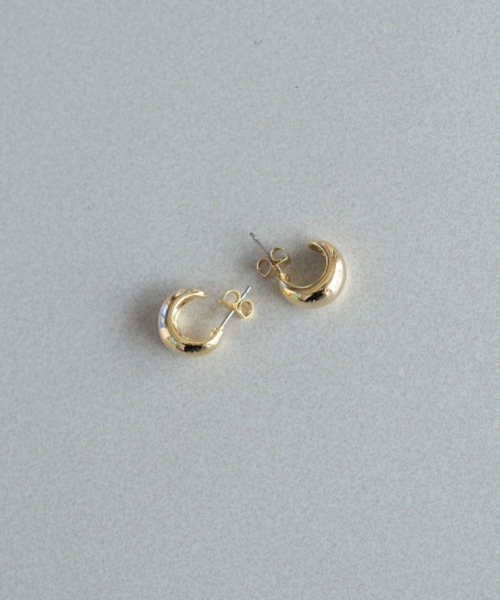 Kastane（カスタネ）の「【fiw.】ドーナツリングフープピアス小（ピアス（両耳用）・レディース・シルバー/ゴールド・FREE）」の2枚目の写真