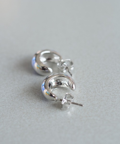 Kastane（カスタネ）の「【fiw.】ドーナツリングフープピアス小（ピアス（両耳用）・レディース・シルバー/ゴールド・FREE）」の5枚目の写真