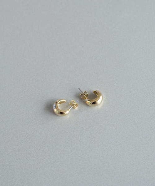 Kastane（カスタネ）の「【fiw.】ドーナツリングフープピアス小（ピアス（両耳用）・レディース・シルバー/ゴールド・FREE）」の7枚目の写真