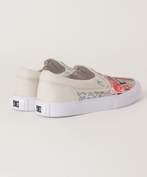 DC(ディーシー)の「DC SHOES BASQ MANUAL SLIP-ON / ディーシーシューズ BASQ マニュアル スリッポン(スリッポン・メンズ・ホワイト・26.5cm/27.5cm/27.0cm/28.0cm/26.0cm)」の2枚目の写真