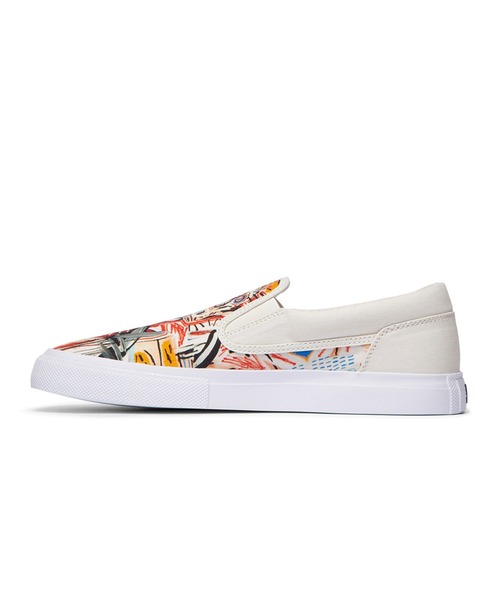 DC(ディーシー)の「DC SHOES BASQ MANUAL SLIP-ON / ディーシーシューズ BASQ マニュアル スリッポン(スリッポン・メンズ・ホワイト・26.5cm/27.5cm/27.0cm/28.0cm/26.0cm)」の6枚目の写真