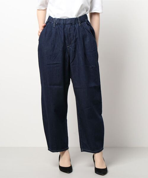 Samansa Mos2（サマンサ モスモス）の「デニムベーグルパンツ（デニムパンツ・レディース・ネイビー・ﾌﾘ-）」の4枚目の写真