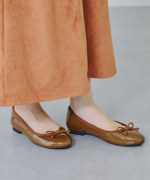 WA ORiental TRaffic(ダブルエーオリエンタルトラフィック)の「バレエシューズ/15301(バレエシューズ・レディース・ベージュ/グレー/シルバー/キャメル/グリーン/レッド/ブラック×ホワイト/ブラック系その他2・40/38/39/33/34/35/36/37/41/42/43)」の6枚目の写真