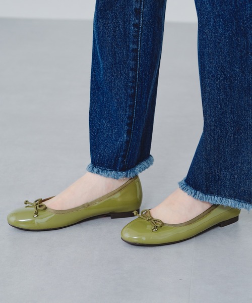 WA ORiental TRaffic(ダブルエーオリエンタルトラフィック)の「バレエシューズ/15301(バレエシューズ・レディース・ベージュ/グレー/シルバー/キャメル/グリーン/レッド/ブラック×ホワイト/ブラック系その他2・40/38/39/33/34/35/36/37/41/42/43)」の10枚目の写真