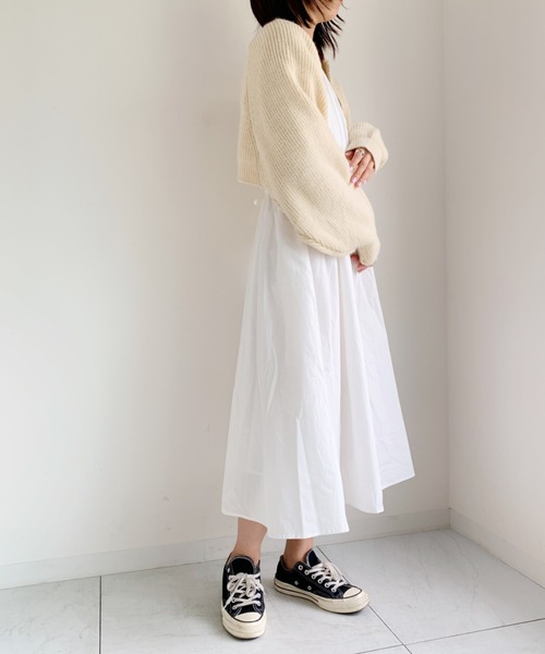 at12:03(アットイチニーゼロサン)の「ボレロニットカーデ(カーディガン/ボレロ・レディース・ブラック/グレー/アイボリー・FREE)」の14枚目の写真