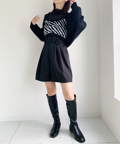 at12:03(アットイチニーゼロサン)の「ボレロニットカーデ(カーディガン/ボレロ・レディース・ブラック/グレー/アイボリー・FREE)」の15枚目の写真