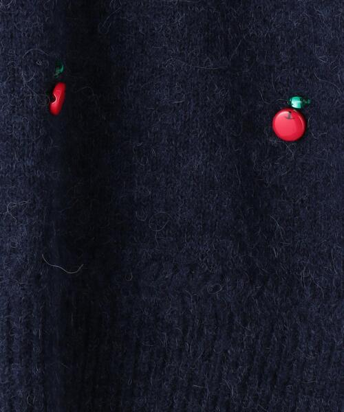MUVEIL（ミュベール）の「＜MUVEIL（ミュベール）＞APPLE ニット ■■■（ニット/セーター・レディース・ネイビー/グレー・36）」の7枚目の写真