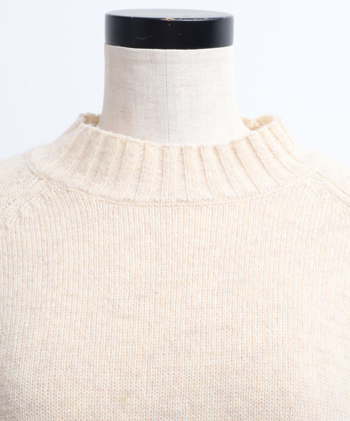 aimer le mieux（エメルミュー）の「aimer ラムナイロン撚杢 スタンドプルオーバー（ニット/セーター・レディース・オフホワイト/イエロー/グリーン/ピンク/パープル/レッド/ネイビー・FREE）」の17枚目の写真