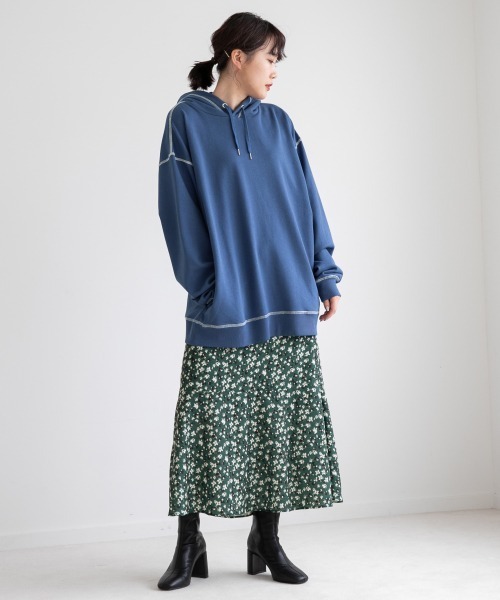 LOWRYS FARM（ローリーズファーム）の「USABIGウラケパーカー＊　219944（パーカー・メンズ・グリーン/グレー/ブルー/ブラック/イエロー・LARGE/MEDIUM）」の8枚目の写真