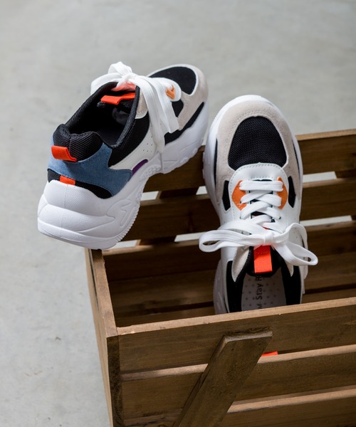 SpRay（スプレイ）の「ＭＩＸ厚底スニ－カ－（スニーカー・レディース・ホワイト系その他・SMALL/MEDIUM/LARGE）」の6枚目の写真