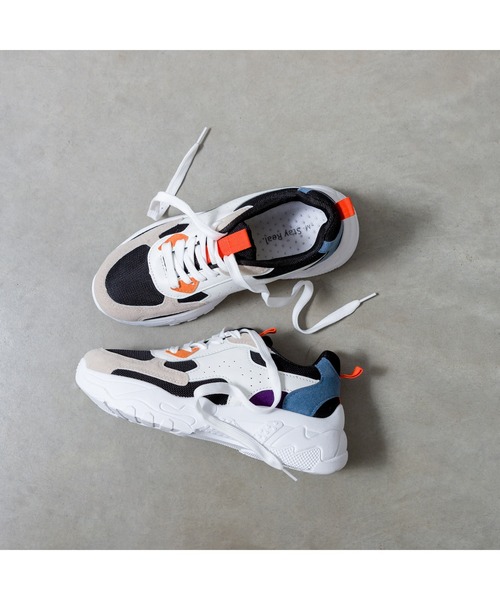 SpRay（スプレイ）の「ＭＩＸ厚底スニ－カ－（スニーカー・レディース・ホワイト系その他・SMALL/MEDIUM/LARGE）」の5枚目の写真