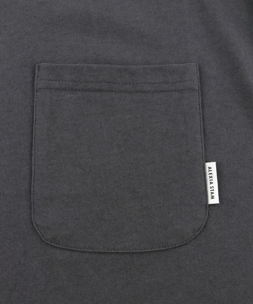 ALEXIA STAM(アリシアスタン)の「Round Hem Long Sleeve Tee/ラウンドヘムロングスリーブティー(Tシャツ/カットソー・レディース・ホワイト/チャコールグレー/ラベンダー・FREE)」の12枚目の写真