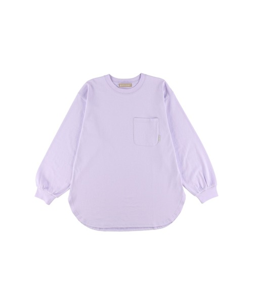 ALEXIA STAM(アリシアスタン)の「Round Hem Long Sleeve Tee/ラウンドヘムロングスリーブティー(Tシャツ/カットソー・レディース・ホワイト/チャコールグレー/ラベンダー・FREE)」の9枚目の写真
