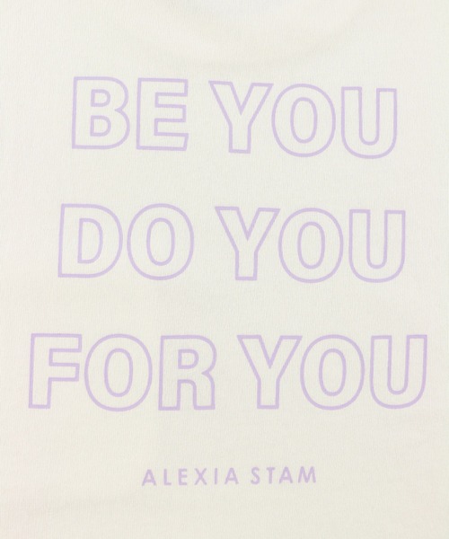 ALEXIA STAM(アリシアスタン)の「Round Hem Long Sleeve Tee/ラウンドヘムロングスリーブティー(Tシャツ/カットソー・レディース・ホワイト/チャコールグレー/ラベンダー・FREE)」の8枚目の写真