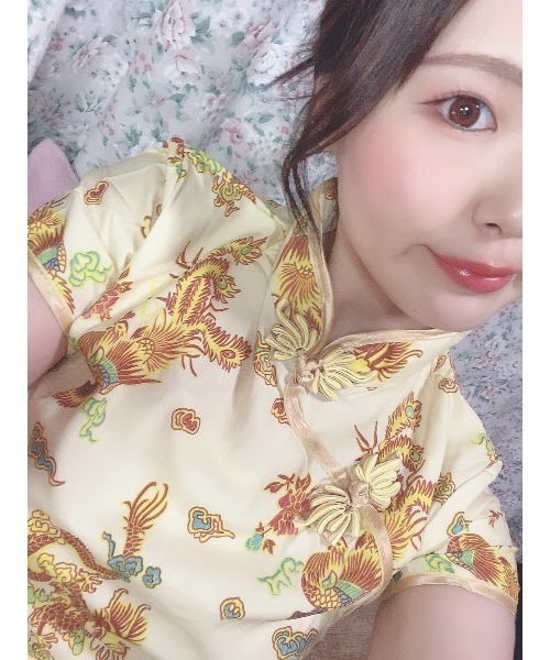 おしゃれスタ（オシャレスタ）の「チャイナドレス　ロング丈（コスチューム/パーティーグッズ・レディース・ゴールド/ブラック/ネイビー/ワイン/ピンク/レッド/ブラック系/サックスブルー/ブルー・M/XL/L）」の20枚目の写真