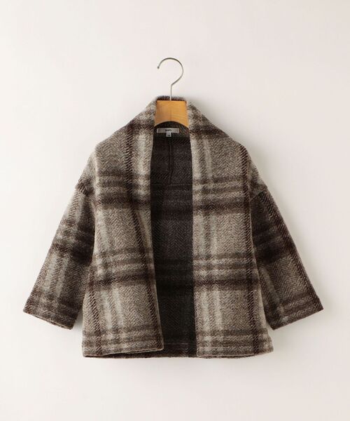 SHIPS KIDS シャギー チェック コート 110 SHIPS KIDS:140〜150cm