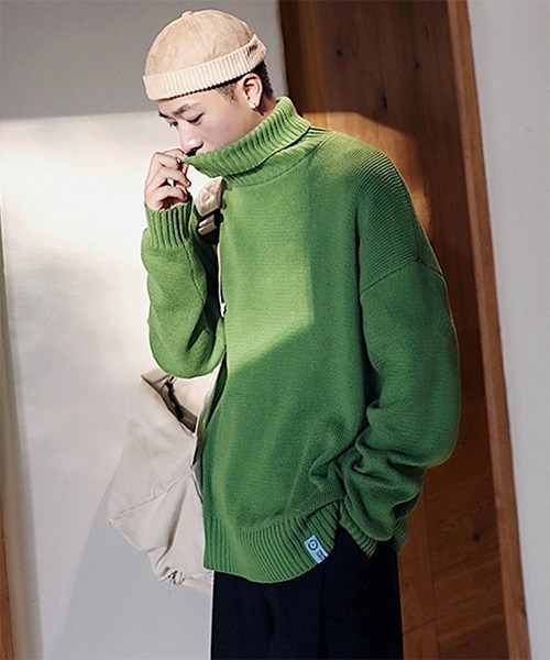 WESTBOY（ウエストボーイ）の「【WB ORIGINALS】Color Turtle Neck Knit Sweater WO21W3TP13（ニット/セーター・メンズ・ホワイト/ブラック/グレー/ブルー/グリーン・M/L/XL）」の4枚目の写真