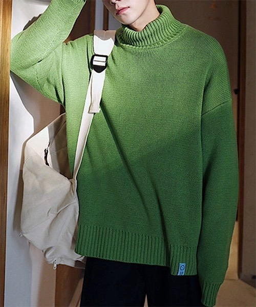 WESTBOY（ウエストボーイ）の「【WB ORIGINALS】Color Turtle Neck Knit Sweater WO21W3TP13（ニット/セーター・メンズ・ホワイト/ブラック/グレー/ブルー/グリーン・M/L/XL）」の10枚目の写真
