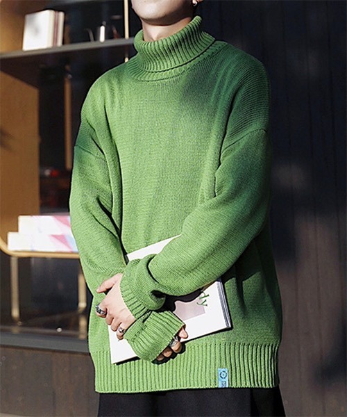 WESTBOY（ウエストボーイ）の「【WB ORIGINALS】Color Turtle Neck Knit Sweater WO21W3TP13（ニット/セーター・メンズ・ホワイト/ブラック/グレー/ブルー/グリーン・M/L/XL）」の13枚目の写真