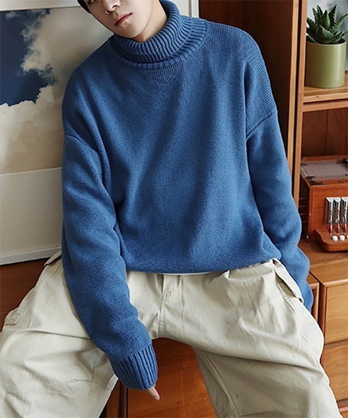 WESTBOY（ウエストボーイ）の「【WB ORIGINALS】Color Turtle Neck Knit Sweater WO21W3TP13（ニット/セーター・メンズ・ホワイト/ブラック/グレー/ブルー/グリーン・M/L/XL）」の17枚目の写真