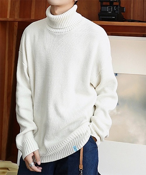 WESTBOY（ウエストボーイ）の「【WB ORIGINALS】Color Turtle Neck Knit Sweater WO21W3TP13（ニット/セーター・メンズ・ホワイト/ブラック/グレー/ブルー/グリーン・M/L/XL）」の22枚目の写真