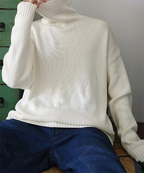 WESTBOY（ウエストボーイ）の「【WB ORIGINALS】Color Turtle Neck Knit Sweater WO21W3TP13（ニット/セーター・メンズ・ホワイト/ブラック/グレー/ブルー/グリーン・M/L/XL）」の7枚目の写真