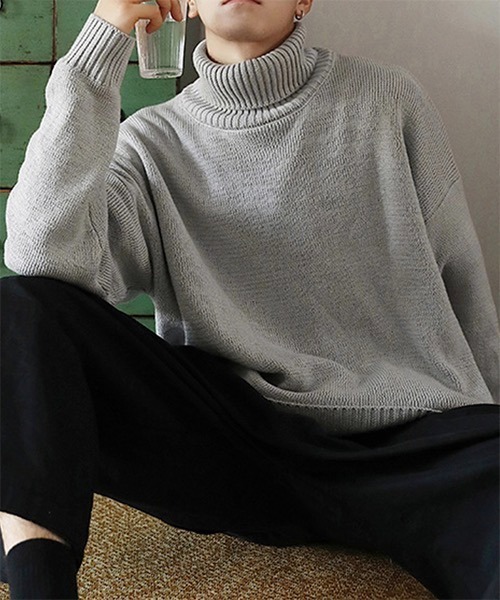 WESTBOY（ウエストボーイ）の「【WB ORIGINALS】Color Turtle Neck Knit Sweater WO21W3TP13（ニット/セーター・メンズ・ホワイト/ブラック/グレー/ブルー/グリーン・M/L/XL）」の20枚目の写真