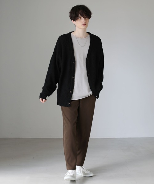ルーズシルエットモヘアライクビッグカーディガン ルーズカーディガン
