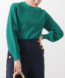 ◇【WEB限定】【TORRAZZO DONNA/ トラッゾドンナ】バルーン袖リブニット