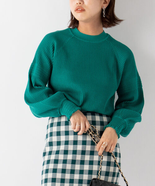 新品TORRAZZO DONNAトラッゾドンナバルーン袖リブニット セール】◇【WEB限定】【TORRAZZO DONNA/ トラッゾドンナ】バルーン袖