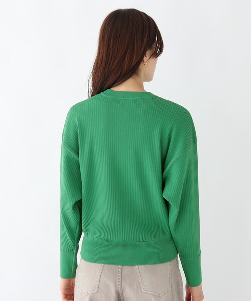 OPAQUE.CLIP(オペークドットクリップ)の「◆ランダムリブ スナップカーディガン(カーディガン/ボレロ・レディース・ブラック/グリーン/マスタード・38/40)」の14枚目の写真