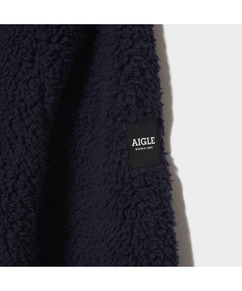 AIGLE（エーグル）の「ボアフリース アノラックパーカ（スウェット・メンズ・アイボリー/ダークネイビー・LL/M/L）」の12枚目の写真
