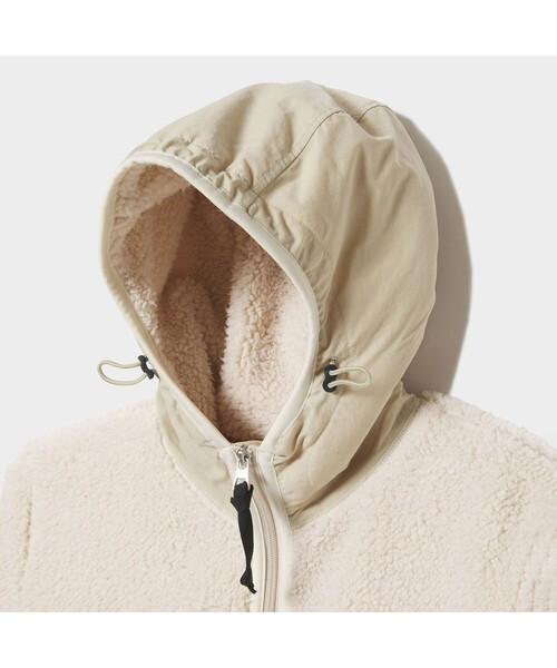 AIGLE（エーグル）の「ボアフリース アノラックパーカ（スウェット・メンズ・アイボリー/ダークネイビー・LL/M/L）」の22枚目の写真