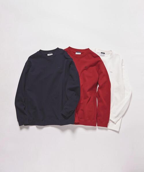 LACOSTE（ラコステ）の「【別注】 ＜LACOSTE（ラコステ）＞ PIQUE CREW/スウェット（スウェット・メンズ・ネイビー/レッド/ホワイト・XL/M/L/S）」の5枚目の写真