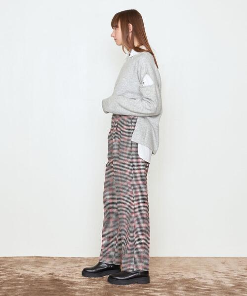 AEWEN MATOPH（イウエン マトフ）の「＜AEWEN MATOPH（イウエン マトフ）＞ハウンドトゥース チェック タックパンツ◆（その他パンツ・レディース・ブラック/ベージュ・38/36）」の3枚目の写真