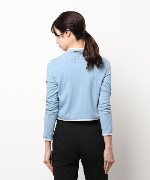 lilLilly(リルリリー)の「チャイナリブトップス(ニット/セーター・レディース・ホワイト/ブラック/ピンク/ブルー・FREE)」の22枚目の写真