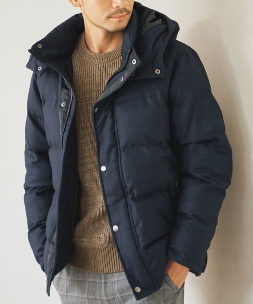 ikka(イッカ)の「sorona(R) ウールライク中綿ブルゾン(ブルゾン・メンズ・ネイビー/オリーブ/グレー・M/S/L/XL)」の3枚目の写真