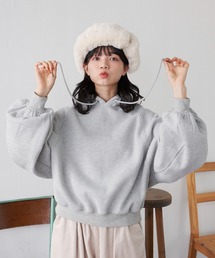 MERLOT | ボリューム袖裏起毛パーカー(パーカー)