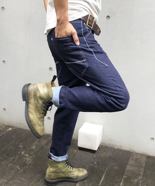 BURNOUT（バーンアウト）の「【BURNOUT】ツイストst.デニムパンツ（デニムパンツ・メンズ・ブラック/インディゴブルー・M/L）」の12枚目の写真