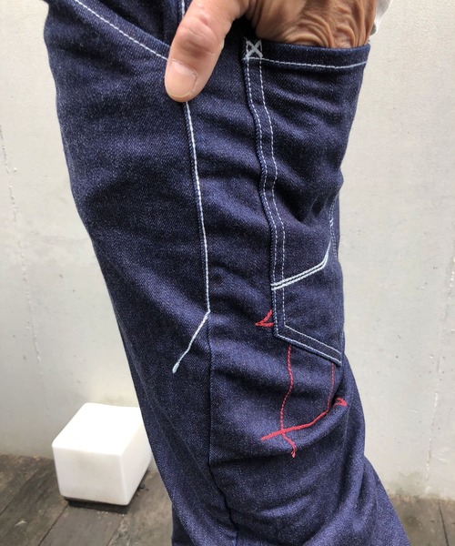 BURNOUT（バーンアウト）の「【BURNOUT】ツイストst.デニムパンツ（デニムパンツ・メンズ・ブラック/インディゴブルー・M/L）」の18枚目の写真