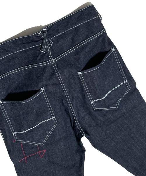 BURNOUT（バーンアウト）の「【BURNOUT】ツイストst.デニムパンツ（デニムパンツ・メンズ・ブラック/インディゴブルー・M/L）」の14枚目の写真