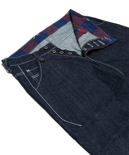 BURNOUT（バーンアウト）の「【BURNOUT】ツイストst.デニムパンツ（デニムパンツ・メンズ・ブラック/インディゴブルー・M/L）」の16枚目の写真