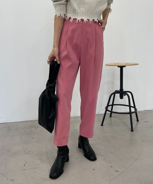 CAPRICIEUX LE'MAGE（カプリシューレマージュ）の「グルカ風テーパードパンツ（その他パンツ・レディース・ブラック/ピンク/イエロー・38/36）」の3枚目の写真