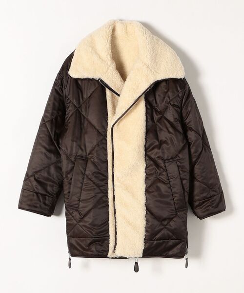 CASA FLINE（カーサフライン）の「CASA FLINE: ボア リバーシブル ジャケット コート（その他アウター・レディース・オフホワイト・ONE SIZE）」の2枚目の写真