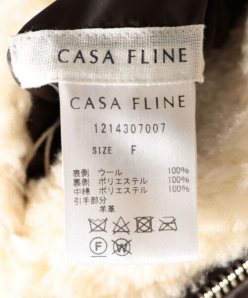 CASA FLINE（カーサフライン）の「CASA FLINE: ボア リバーシブル ジャケット コート（その他アウター・レディース・オフホワイト・ONE SIZE）」の4枚目の写真
