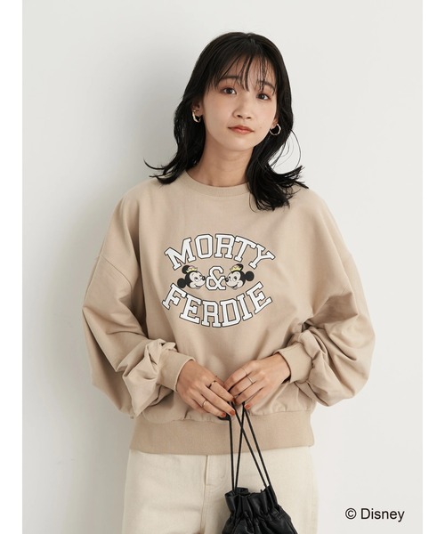 earth music&ecology(アースミュージックアンドエコロジー)の「MORTY&FERDIE / カレッジ風プルオーバー*(スウェット・レディース・ベージュ/アイボリー・FREE)」の12枚目の写真