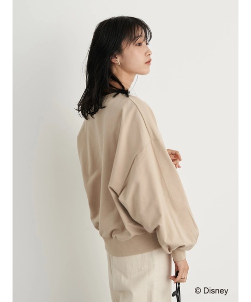 earth music&ecology(アースミュージックアンドエコロジー)の「MORTY&FERDIE / カレッジ風プルオーバー*(スウェット・レディース・ベージュ/アイボリー・FREE)」の15枚目の写真