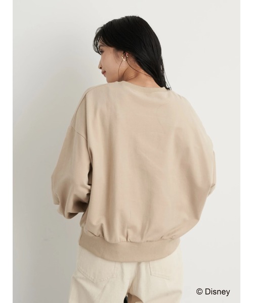 earth music&ecology(アースミュージックアンドエコロジー)の「MORTY&FERDIE / カレッジ風プルオーバー*(スウェット・レディース・ベージュ/アイボリー・FREE)」の21枚目の写真