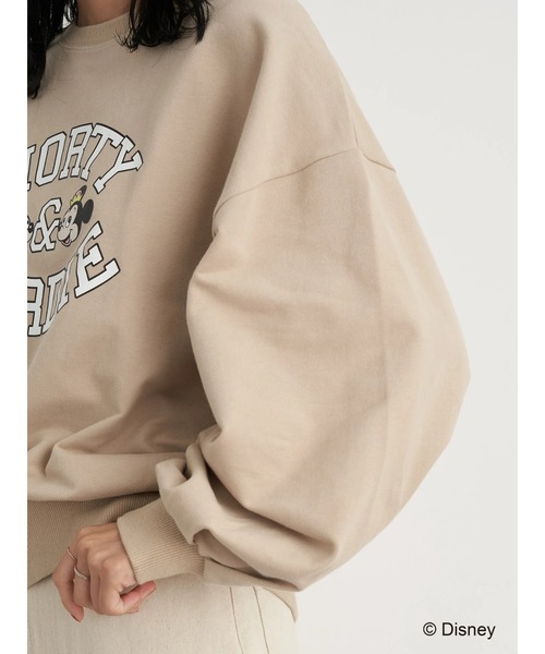 earth music&ecology(アースミュージックアンドエコロジー)の「MORTY&FERDIE / カレッジ風プルオーバー*(スウェット・レディース・ベージュ/アイボリー・FREE)」の18枚目の写真